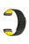 For Huawei Watch D Magnetic Adjustable Silicone+Metal Watch Strap Replacement - Black+Yellow