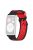 For Huawei Watch Fit / Watch Fit Special Edition Dual Color Silicone Watch Band with Breathable Holes - Black+Red