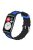 For Huawei Watch Fit / Watch Fit Special Edition Watch Band Dual Color Wave Design Silicone Strap - Black+Blue