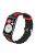 For Huawei Watch Fit / Watch Fit Special Edition Watch Band Dual Color Wave Design Silicone Strap - Black+Red