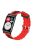 For Huawei Watch Fit / Watch Fit Special Edition Watch Band Dual Color Wave Design Silicone Strap - Red+Black