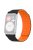 For Huawei Watch Fit / Watch Fit Special Edition Watch Band Magnetic Silicone Strap Replacement - Black+Orange