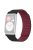 For Huawei Watch Fit / Watch Fit Special Edition Watch Band Magnetic Silicone Strap Replacement - Black+Wine Red