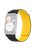 For Huawei Watch Fit / Watch Fit Special Edition Watch Band Magnetic Silicone Strap Replacement - Black+Yellow