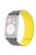 For Huawei Watch Fit / Watch Fit Special Edition Watch Band Magnetic Silicone Strap Replacement - Grey+Yellow