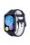 For Huawei Watch Fit 2 / Watch Fit 2 Active Dual Color Watch Band Silicone Replacement Wrist Strap - Midnight Blue / White