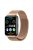 For Huawei Watch Fit 2 / Watch Fit 2 Active Stainless Steel Milanese Mesh Strap Smart Watch Replacement Wrist Band - Rose Gold