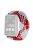 For Huawei Watch Fit 2 Adjustable Watch Strap Braided Elastic Wristband - Red White