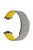 For Huawei Watch Fit 2 Magnetic Watch Strap Silicone Adjustable Wristband - Grey+Yellow