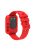 For Huawei Watch Fit 2 Silicone Strap Soft Sport Replacement Watch Band with Protective Frame Cover - Red