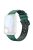 For Huawei Watch Fit 2 Silicone Watch Band Dual-Color Wrist Strap Quick Release Replacement Watchband - Black / Blackish Green