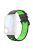 For Huawei Watch Fit 2 Silicone Watch Band Dual-Color Wrist Strap Quick Release Replacement Watchband - Black / Fluorescent Green