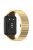 For Huawei Watch Fit 2 Smart Watch Band Buckle Design Metal Wrist Strap Replacement - Gold