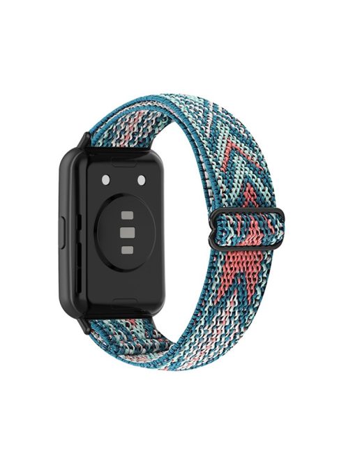 For Huawei Watch Fit 2 Smart Watch Band Replacement Ethnic Style Breathable Braided Nylon Wrist Strap - Arrow Pattern