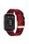 For Huawei Watch Fit 2 Watch Strap with Buckle Nylon Wrist Band Sports Watch 20mm Quick Release Watchband - Red Stripe