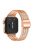 For Huawei Watch Fit 3 Band 316L Stainless Steel Replacement Strap - Rose Gold