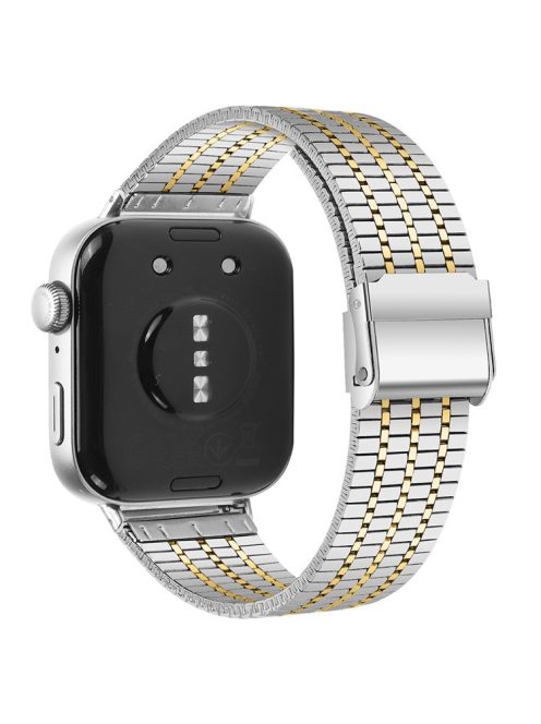 For Huawei Watch Fit 3 Band 316L Stainless Steel Replacement Strap - Silver / Gold