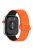 For Huawei Watch Fit 3 Dual Color Replacement Band Magnetic Silicone Watch Strap - Orange+Black