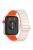 For Huawei Watch Fit 3 Dual Color Replacement Band Magnetic Silicone Watch Strap - Starlight+Orange