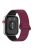 For Huawei Watch Fit 3 Dual Color Replacement Band Magnetic Silicone Watch Strap - Wine Red+Black