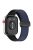 For Huawei Watch Fit 3 Leather Coated Silicone Band Adjustable Watch Strap with Magnetic Buckle - Dark Blue