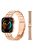 For Huawei Watch Fit 3 Metal Wrist Band Replacement Smart Watch Strap - Rose Gold