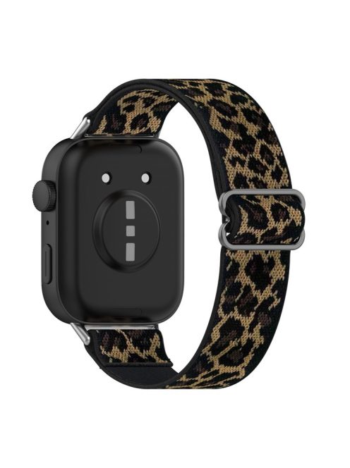 For Huawei Watch Fit 3 Nylon Strap Stretchy Solo Loop Sport Watch Bands - Leopard