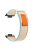 For Huawei Watch Fit 3 Nylon Watch Band Adjustable Loop Fastener Strap - Milk White