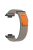 For Huawei Watch Fit 3 Nylon Watch Band Adjustable Loop Fastener Strap - Orange+Grey