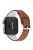 For Huawei Watch Fit 3 PU Leather Band Slim Watch Strap - Brown