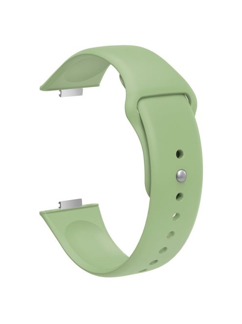 For Huawei Watch Fit 3 Replacement Strap Silicone Watch Band with Silver Buckle - Green