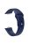 For Huawei Watch Fit 3 Replacement Strap Silicone Watch Band with Silver Buckle - Navy Blue