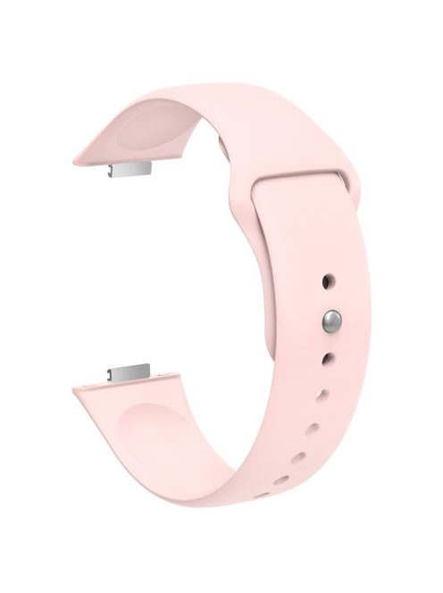 For Huawei Watch Fit 3 Replacement Strap Silicone Watch Band with Silver Buckle - Pink