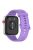 For Huawei Watch Fit 3 Replacement Wrist Band Soft Silicone Watch Strap - Purple