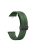 For Huawei Watch Fit 3 Silicone Strap Magnetic Folding Buckle Watch Band - Green