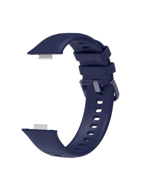 For Huawei Watch Fit 3 Silicone Watch Band Adjustable Strap Replacement - Navy Blue