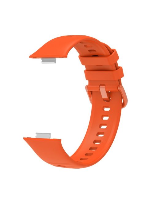 For Huawei Watch Fit 3 Silicone Watch Band Adjustable Strap Replacement - Orange