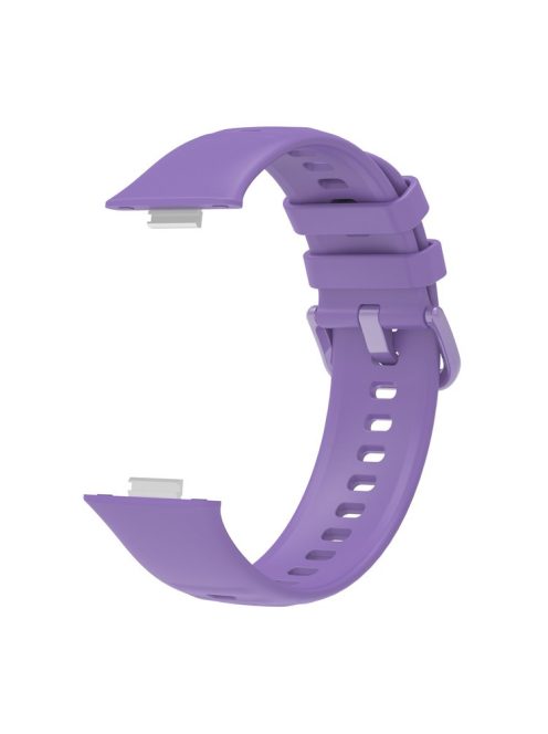 For Huawei Watch Fit 3 Silicone Watch Band Adjustable Strap Replacement - Purple