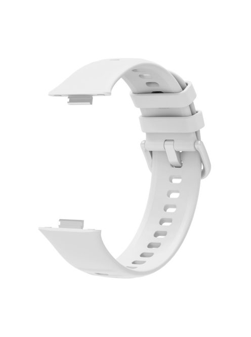 For Huawei Watch Fit 3 Silicone Watch Band Adjustable Strap Replacement - White