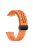 For Huawei Watch Fit 3 Silicone Watch Band Hollow-Out Strap with Magnetic Folding Buckle - Orange