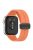 For Huawei Watch Fit 3 Silicone Watch Band Strap with Magnetic Folding Buckle - Orange