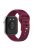 For Huawei Watch Fit 3 Silicone Watch Strap Dots Design Adjustable Wrist Band - Wine Red