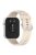 For Huawei Watch Fit 3 Soft Silicone Strap Sport Watchbands Replacement with Silver Buckle - Ivory White