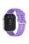 For Huawei Watch Fit 3 Soft Silicone Strap Sport Watchbands Replacement with Silver Buckle - Lilac Purple