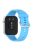 For Huawei Watch Fit 3 Soft Silicone Strap Sport Watchbands Replacement with Silver Buckle - Sky Blue