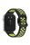 For Huawei Watch Fit 3 Soft Silicone Watch Strap Replacement Dual Color Band - Black+Lime