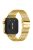 For Huawei Watch Fit 3 Watch Band 316L Stainless Steel Five-Bead Wrist Strap - Gold