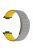 For Huawei Watch Fit 3 Watch Band Adjustable Magnetic Silicone Wrist Strap - Grey+Yellow