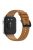 For Huawei Watch Fit 3 Watch Strap Genuine Cow Leather Adjustable Wrist Band - Light Brown