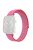 For Huawei Watch Fit 3 Watch Strap Magic Tape Nylon Wrist Band - Bright Pink